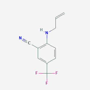 molecular formula C11H9F3N2 B1452655 2-[(丙-2-烯-1-基)氨基]-5-(三氟甲基)苯甲腈 CAS No. 1094368-50-9