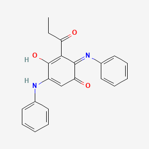 2,5-Dianilino-3-propanoylcyclohexa-2,5-diene-1,4-dione