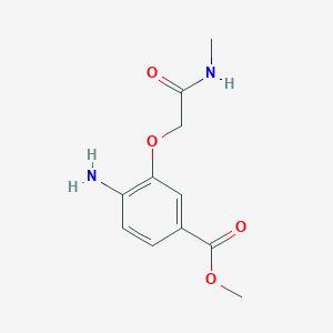 molecular formula C11H14N2O4 B1452658 4-氨基-3-[(甲基氨基羰基)甲氧基]苯甲酸甲酯 CAS No. 1096309-23-7