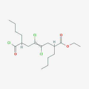 Ethyl 2-butyl-4,5-dichloro-7-(chlorocarbonyl)undec-4-enoate