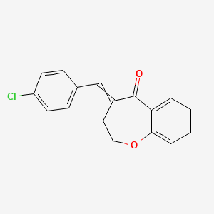 4-[(4-Chlorophenyl)methylidene]-3,4-dihydro-1-benzoxepin-5(2H)-one