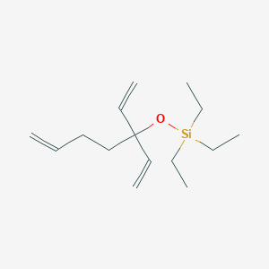 [(3-Ethenylhepta-1,6-dien-3-yl)oxy](triethyl)silane