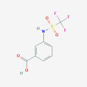 molecular formula C8H6F3NO4S B1452668 3-Trifluoromethanesulfonamidobenzoic acid CAS No. 546115-64-4