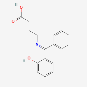 4-{[(6-Oxocyclohexa-2,4-dien-1-ylidene)(phenyl)methyl]amino}butanoic acid