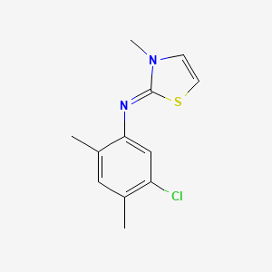 (2Z)-N-(5-Chloro-2,4-dimethylphenyl)-3-methyl-1,3-thiazol-2(3H)-imine