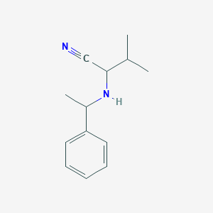 3-Methyl-2-[(1-phenylethyl)amino]butanenitrile