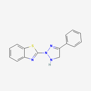 2-(4-Phenyl-1,5-dihydro-2H-1,2,3-triazol-2-yl)-1,3-benzothiazole