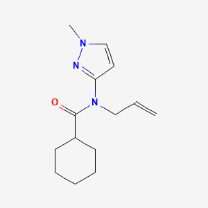 N-(1-Methyl-1H-pyrazol-3-yl)-N-(prop-2-en-1-yl)cyclohexanecarboxamide