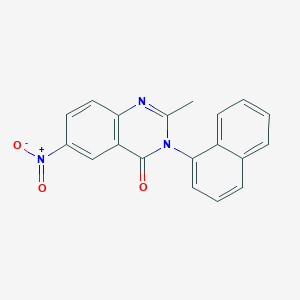 2-Methyl-3-(naphthalen-1-yl)-6-nitroquinazolin-4(3H)-one