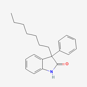 3-Heptyl-3-phenyl-1,3-dihydro-2H-indol-2-one