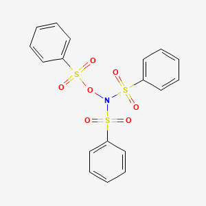 N-(Benzenesulfonyl)-N-[(benzenesulfonyl)oxy]benzenesulfonamide