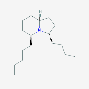 molecular formula C17H31N B145268 3-丁基-5-(4-戊烯-1-基)吲哚啉 CAS No. 128855-21-0