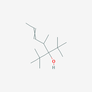 3-Tert-butyl-2,2,4-trimethylhept-5-en-3-ol