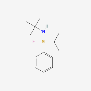 N,1-Di-tert-butyl-1-fluoro-1-phenylsilanamine