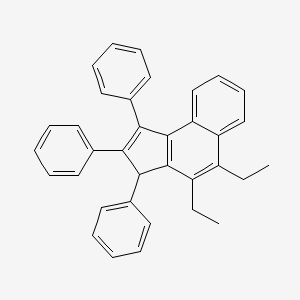 4,5-Diethyl-1,2,3-triphenyl-3H-cyclopenta[a]naphthalene