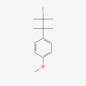 1-(3-Iodo-2,3-dimethylbutan-2-yl)-4-methoxybenzene