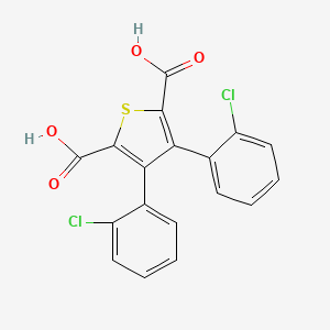 2,5-Thiophenedicarboxylic acid, 3,4-bis(2-chlorophenyl)-