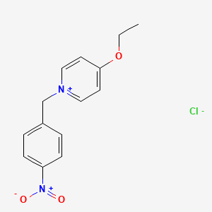 4-Ethoxy-1-[(4-nitrophenyl)methyl]pyridin-1-ium chloride