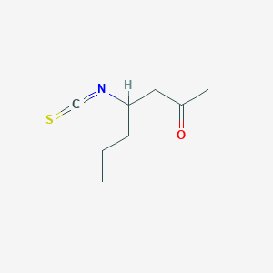 4-Isothiocyanatoheptan-2-one