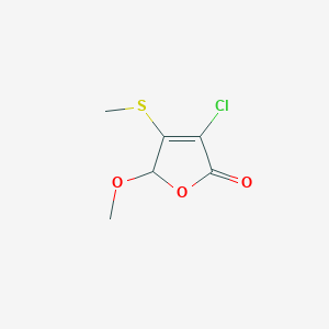 3-Chloro-5-methoxy-4-(methylsulfanyl)furan-2(5H)-one