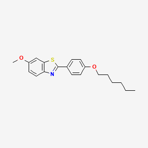 2-[4-(Hexyloxy)phenyl]-6-methoxy-1,3-benzothiazole