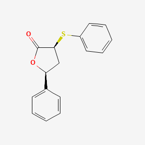 (3S,5S)-5-Phenyl-3-(phenylsulfanyl)oxolan-2-one