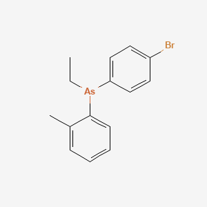 (4-Bromophenyl)(ethyl)(2-methylphenyl)arsane