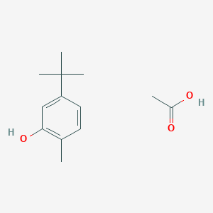 Acetic acid;5-tert-butyl-2-methylphenol