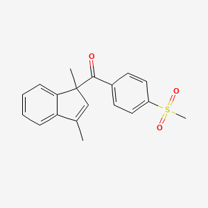 (1,3-Dimethyl-1H-inden-1-yl)[4-(methanesulfonyl)phenyl]methanone