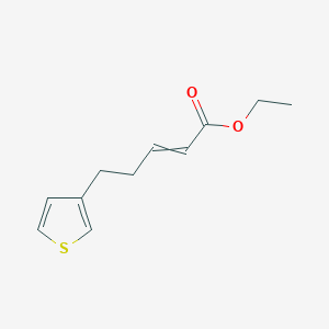 Ethyl 5-(thiophen-3-yl)pent-2-enoate