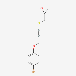 2-({[3-(4-Bromophenoxy)prop-1-yn-1-yl]sulfanyl}methyl)oxirane