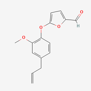 5-[2-Methoxy-4-(prop-2-en-1-yl)phenoxy]furan-2-carbaldehyde