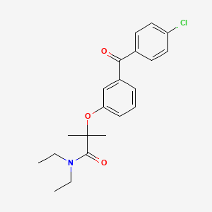 2-[3-(4-Chlorobenzoyl)phenoxy]-N,N-diethyl-2-methylpropanamide