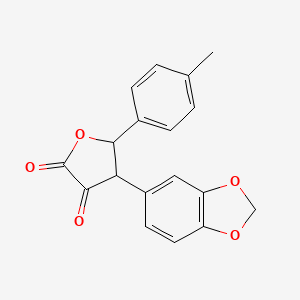 4-(2H-1,3-Benzodioxol-5-yl)-5-(4-methylphenyl)oxolane-2,3-dione