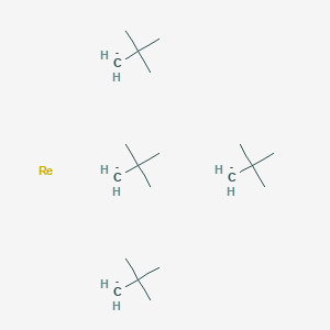 2-Methanidyl-2-methylpropane;rhenium