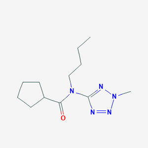 N-Butyl-N-(2-methyl-2H-tetrazol-5-yl)cyclopentanecarboxamide