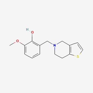 2-[(6,7-Dihydrothieno[3,2-c]pyridin-5(4H)-yl)methyl]-6-methoxyphenol