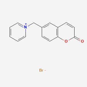 1-[(2-Oxo-2H-1-benzopyran-6-yl)methyl]pyridin-1-ium bromide