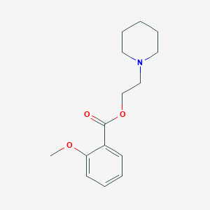 Benzoic acid, 2-methoxy-, 2-(1-piperidinyl)ethyl ester