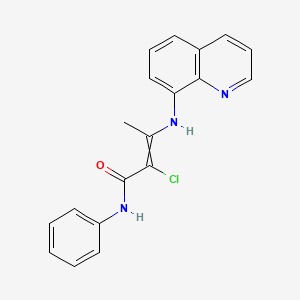 2-Chloro-N-phenyl-3-[(quinolin-8-yl)amino]but-2-enamide