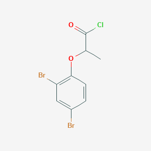molecular formula C9H7Br2ClO2 B1452734 2-(2,4-二溴苯氧基)丙酰氯 CAS No. 1160257-22-6