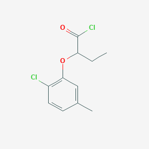 molecular formula C11H12Cl2O2 B1452735 2-(2-氯-5-甲基苯氧基)丁酰氯 CAS No. 1160257-40-8