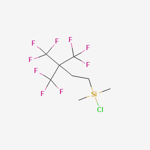 Silane, chlorodimethyl[4,4,4-trifluoro-3,3-bis(trifluoromethyl)butyl]-