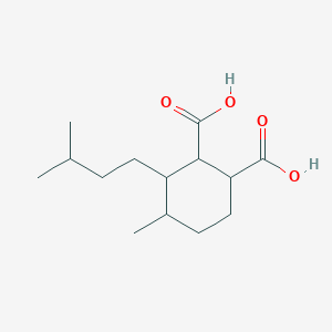 4-Methyl-3-(3-methylbutyl)cyclohexane-1,2-dicarboxylic acid