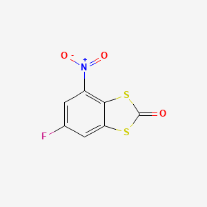 6-Fluoro-4-nitro-2H-1,3-benzodithiol-2-one