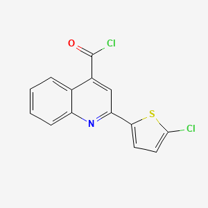 molecular formula C14H7Cl2NOS B1452740 2-(5-Chloro-2-thienyl)quinoline-4-carbonyl chloride CAS No. 1160264-90-3