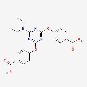 4,4'-{[6-(Diethylamino)-1,3,5-triazine-2,4-diyl]bis(oxy)}dibenzoic acid