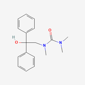 molecular formula C18H22N2O2 B14527443 Urea, (2-hydroxy-2,2-diphenylethyl)trimethyl- CAS No. 62432-69-3