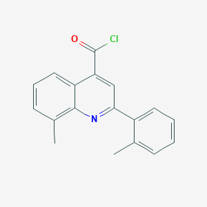8-Methyl-2-(2-methylphenyl)quinoline-4-carbonyl chloride