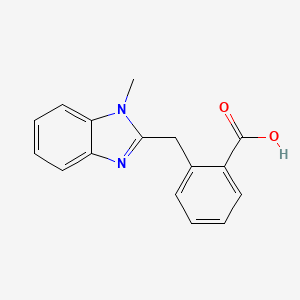 2-[(1-Methyl-1H-benzimidazol-2-yl)methyl]benzoic acid